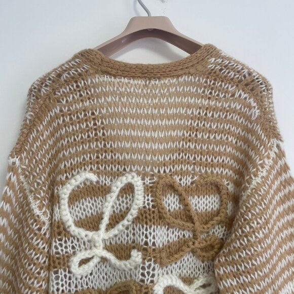 Loewe Anagram Knit Cardigan in Mohair Blend - Picture 7 of 11